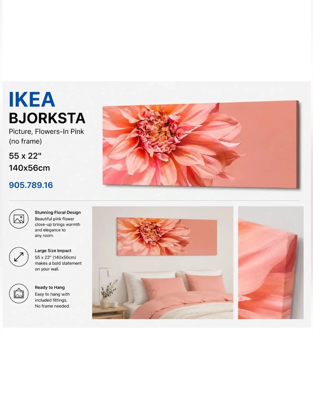 IKEA - Wall Art Jungle Journey Canvas 55”x22” | New